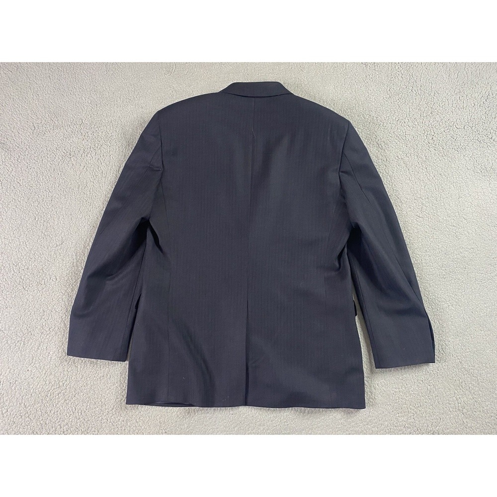 Brooks Brothers Suit Jacket 41 R Navy Wool Herringbone 346 Stretch Business - Picture 11 of 16
